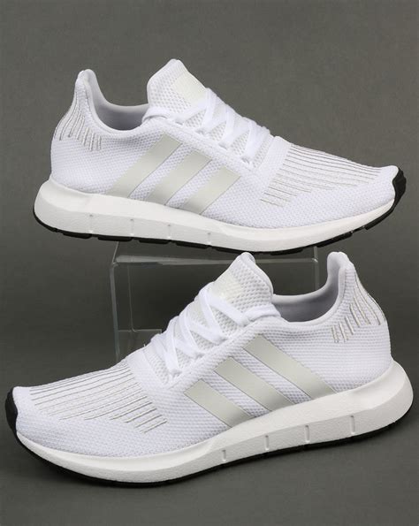 adidas white running sneakers